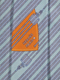 646007 Hermès tie blue rope pattern Hermès 646007 OA tie blue