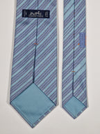 646007 Hermès tie blue rope pattern Hermès 646007 OA tie blue