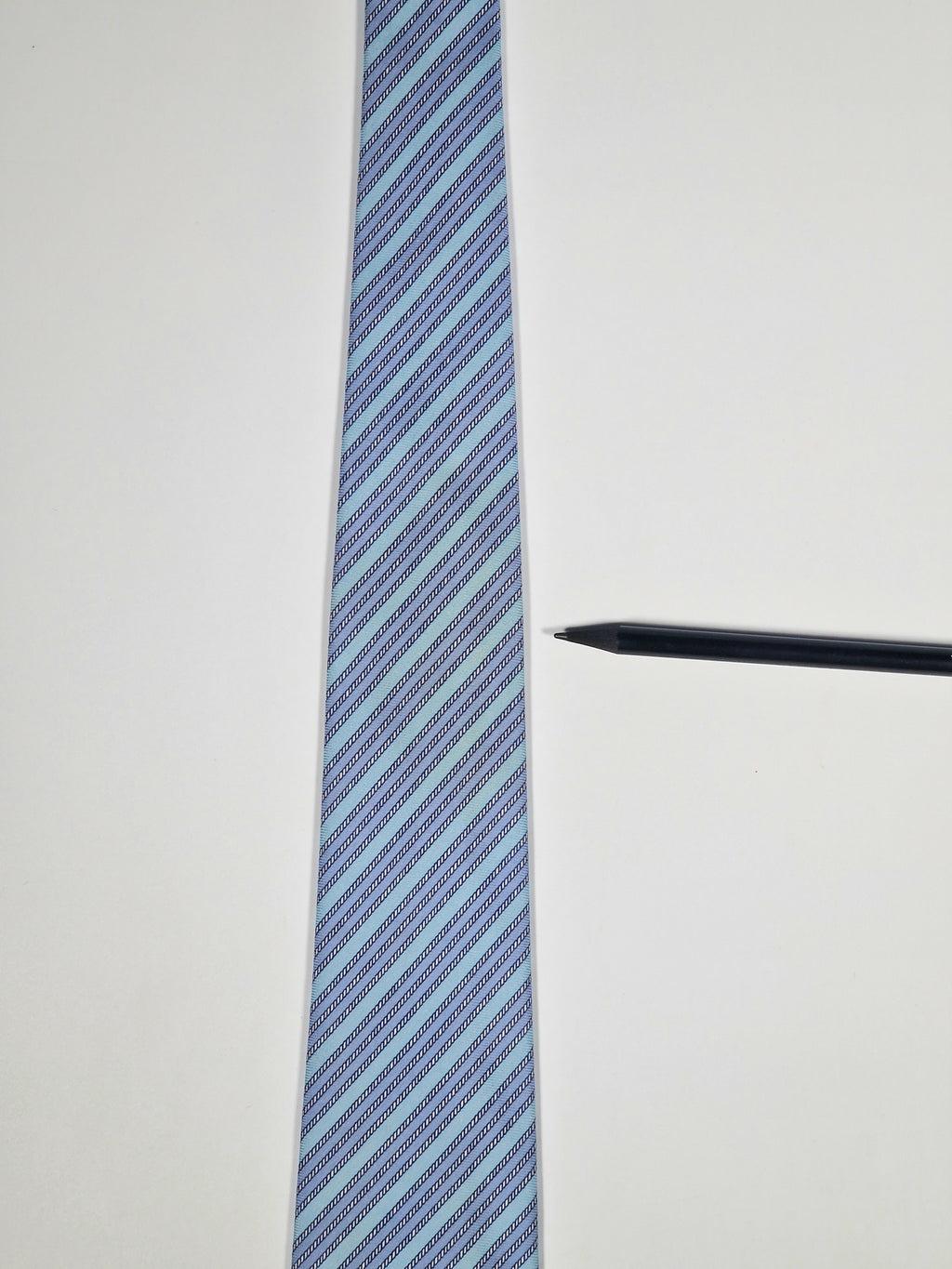 646007 Hermès tie blue rope pattern Hermès 646007 OA tie blue