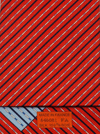 Hermès silk tie red swimming lanes pattern 646081 FA