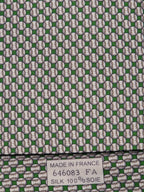 Hermès silk tie green basebal pattern 646083 FA