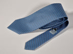 Hermès silk tie blue panda and bambu pattern Hermès 646102 FA