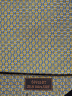 659128 Hermès tie yellow H pattern 659128 T