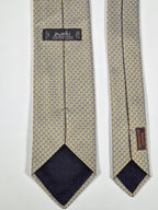 659128 Hermès tie yellow H pattern 659128 T