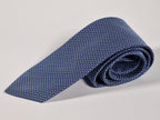 Hermès silk tie jaquard blue 659182 T