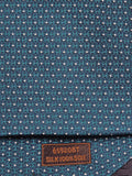 Hermès jacquard silk tie green H pattern 659208 T