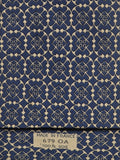 00679 Hermès silk tie blue navy pattern 679 OA