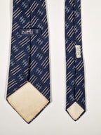 000695 Hermès tie blue rope and buckles pattern 695 OA