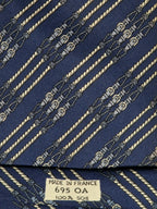 000695 Hermès tie blue rope and buckles pattern 695 OA