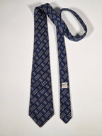 000695 Hermès tie blue rope and buckles pattern 695 OA