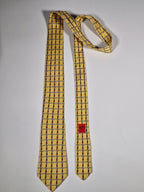 007009 Hermès tie yellow belt pattern 7009 TA