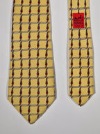 007009 Hermès tie yellow belt pattern 7009 TA