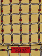 007009 Hermès tie yellow belt pattern 7009 TA