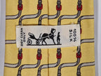 007009 Hermès tie yellow belt pattern 7009 TA