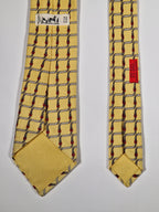 007009 Hermès tie yellow belt pattern 7009 TA
