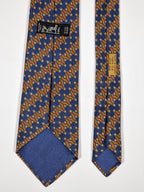 007028 Hermès tie blue geometric pattern Hermès 7028 TA tie blue
