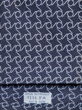 007116 Hermès tie blue equestrian pattern 7116 FA