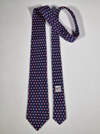 007142 Hermès tie french flags 7142 FA