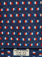 007142 Hermès tie french flags 7142 FA