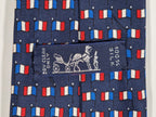 007142 Hermès tie french flags 7142 FA