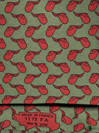 007173 Hermès tie green sadel pattern 7173 FA