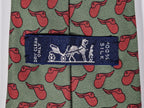 007173 Hermès tie green sadel pattern 7173 FA