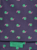 007207 Hermès tie blue snail pattern 7207 UA