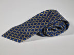 Hermès silk tie blue rope pattern Hermès 7218 UA tie blue