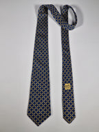 Hermès silk tie blue rope pattern Hermès 7218 UA tie blue