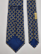 Hermès silk tie blue rope pattern Hermès 7218 UA tie blue