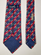 007233 Hermès tie blue hot air ballon pattern 7233 UA