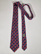 007233 Hermès tie blue hot air ballon pattern 7233 UA