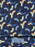 Hermès silk tie blue Fan 7237 MA