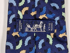 Hermès silk tie blue Fan 7237 MA
