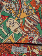 Hermès silk tie multicolor heraldic pattern 7286 MA