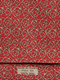 Hermès silk tie red geometrical pattern 7311 EA