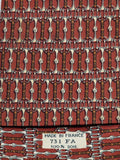 000731 Hermès tie brown equestrian pattern 731 FA