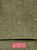 007321 Hermès tie green knot pattern 7321 EA