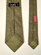 007321 Hermès tie green knot pattern 7321 EA