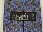 Hermès silk tie blue whimsical fishes 7322 EA