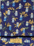 Hermès silk tie blue beer 7357 PA