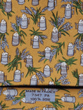 Hermès silk tie yellow beer 7357 PA
