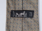 Hermès silk tie brown equestrian pattern 7349 PA