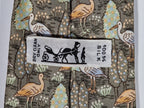 007361 Hermès silk tie green birds pattern 7361 PA