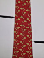 Hermès silk tie red hedgehog pattern 7363 PA