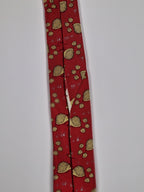 Hermès silk tie red hedgehog pattern 7363 PA
