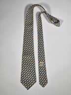007367 Hermès tie blue Whimsical sheep 7367 PA