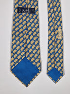 007367 Hermès tie blue Whimsical sheep 7367 PA