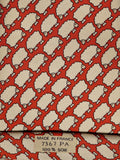 007367 Hermès tie red whimsical sheep 7367 PA