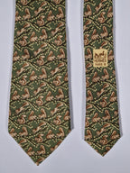 Hermès silk tie geen squirrel whimsical pattern 7392 PA